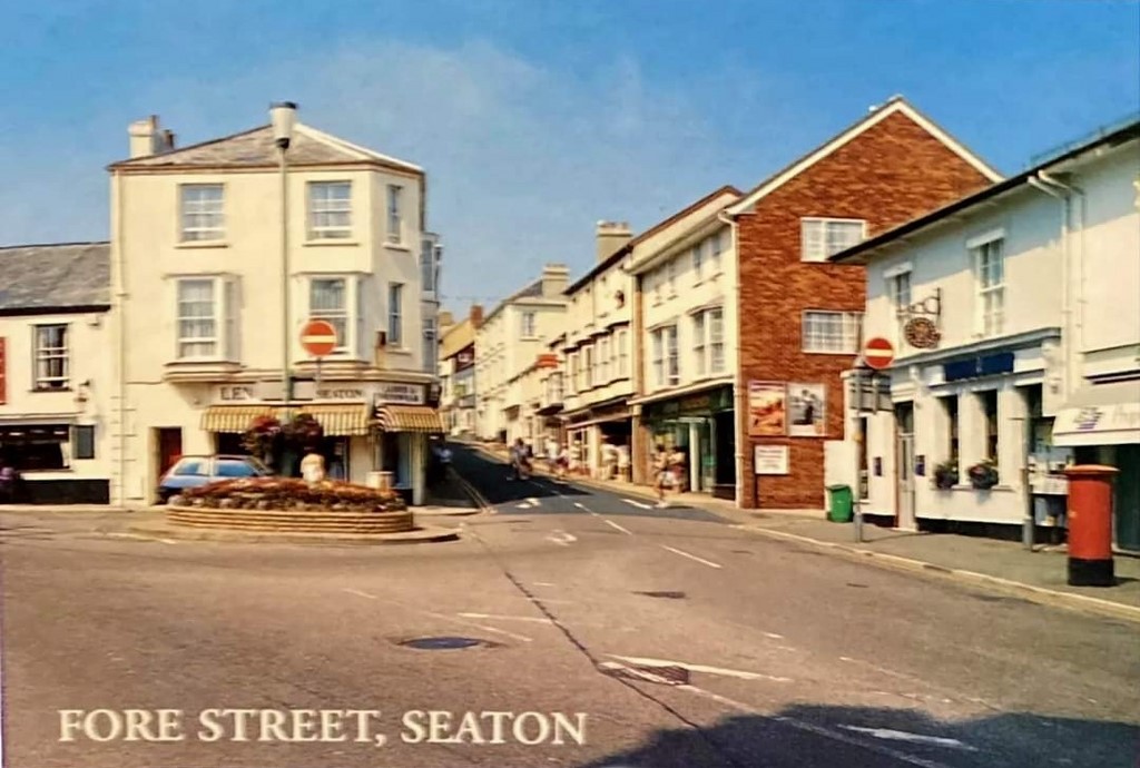 Fore Street Seaton Postcard
