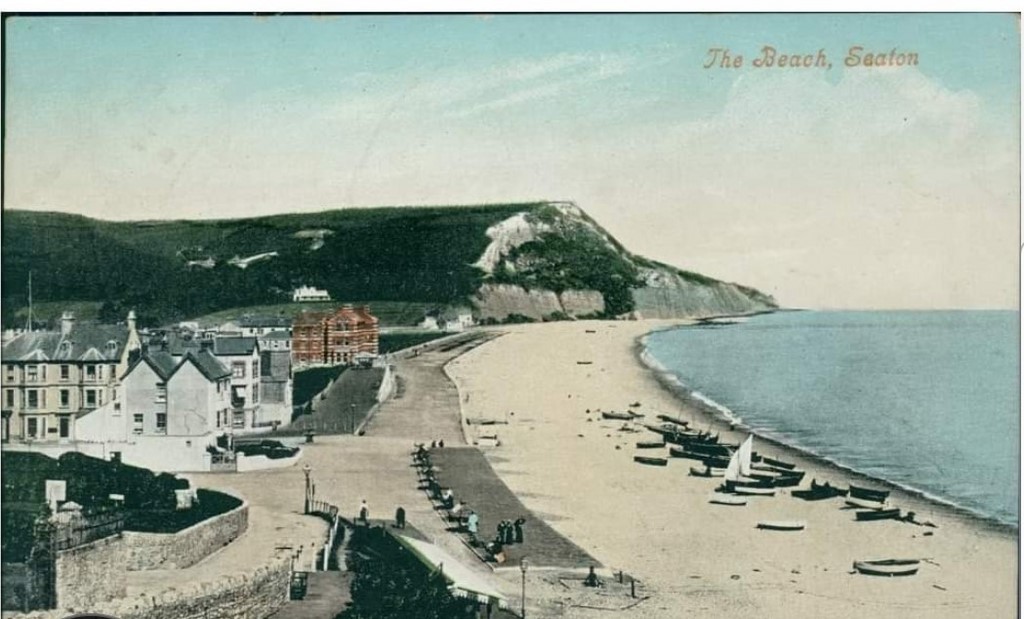 The Beach In Seaton Colourised
