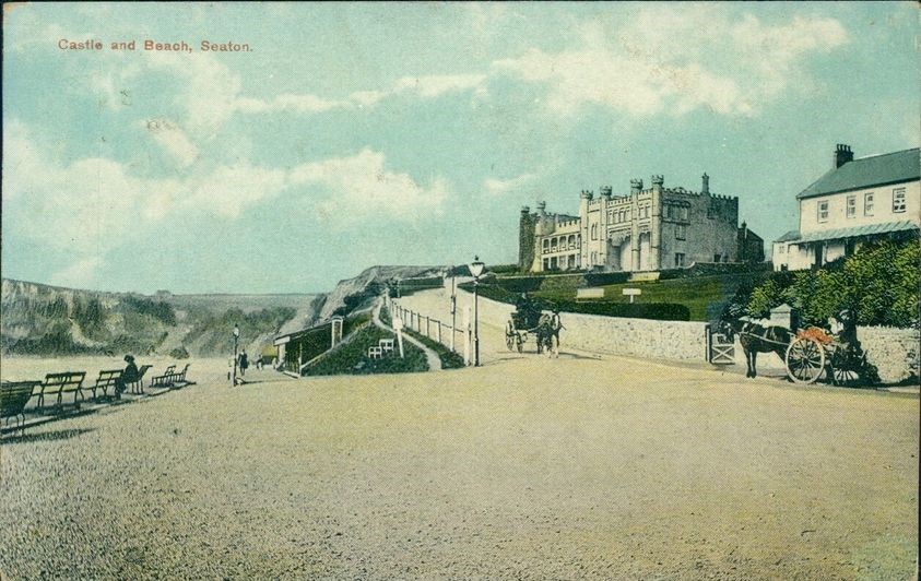 Colourised Old Postcard Of Seaton 6