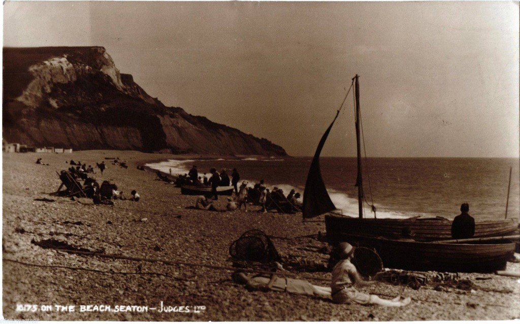 Looking East On The Beach At Seaton