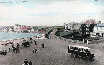 Colourised Old Postcard Of Seaton 14
