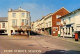 Fore Street Seaton Postcard