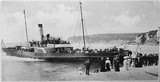 A Steamer On The Beach At Seaton